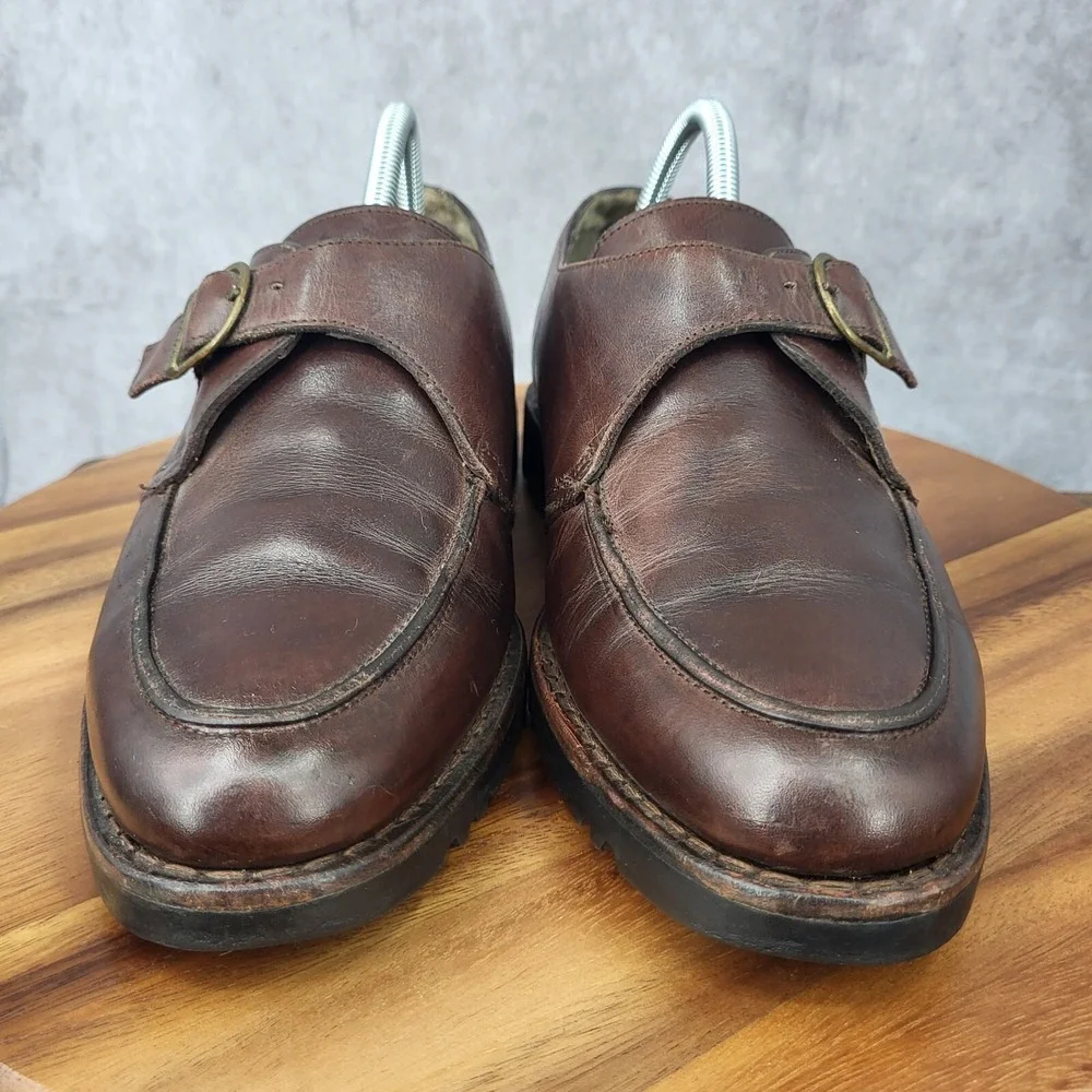 Timberland Monk Strap Shoes Mens 9 Brown Leather Casual Dress Shoes‎ 60048
